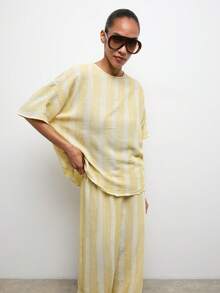 Maija 蝙蝠袖宽松两件套女装，休闲圣帕特里克节女装复活节夏季服装复活节连衣裙女式派对上衣沙滩裙夏季度假服装女式度假服装女式夏季服装女式外出服装毕业典礼毕业服装休闲连衣裙女式休闲衬衫女式夏季套装女式休闲套装 - 彩色 - 查看 5