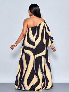 SOLERSUN Mujeres de talla grande Estampado de unicolor aleatorio, Pascua, Festivales de música, Fiestas, Citas, Temporada de bodas - Negro - Ver 2