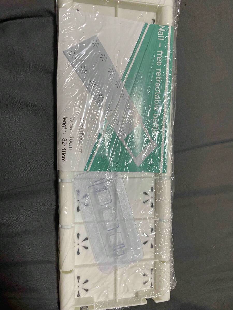 1 件装可调节隔板，适用于衣柜、厨房、浴室 - 节省空间的可伸缩隔板，无需钻孔 - 白色 - 查看 1