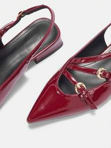 CUCCOO CURVES 女士宽楦高跟鞋 - 玫瑰紅 - 查看 8