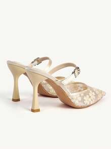 CUCCOO CHICEST Women Heeled Sandals Wedding Shoes - Apricot - View 4