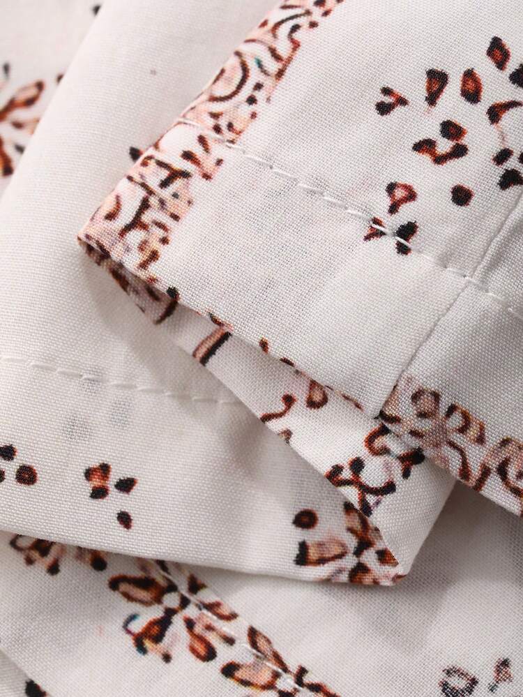 2pcs/Set Women Floral Print Camisole & Wide Leg Pants Casual Vacation Summer Outfit