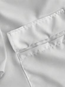 Maweii Áo khoác cardigan ngắn màu trắng dành cho nữ cỡ lớn, có túi trước lớn, trang trí nơ, kiểu dáng thường ngày năng động. - trắng - Xem 6