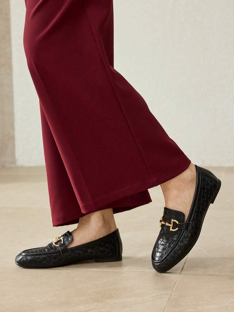 NEW BLACK FLAT-BOTTOMED SQUARE TOE CASUAL AND COMFORTABLE VERSATILE WOMEN'S FLAT-BOTTOMED SHOES