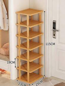 Kệ giày đứng tự làm từ tre và gỗ cứng - Kệ lưu trữ dọc đa chức năng, giải pháp tiết kiệm không gian nhà cửa cho nhiều phòng, được làm từ cấu trúc ván gỗ. - Nhiều màu - Xem 17