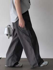DAZY Tween Boys' Casual Solid Color Cargo Pants - Grey - View 4