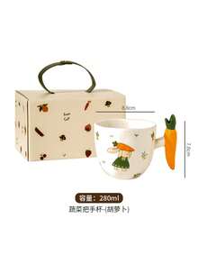 创意蔬菜柄马克杯，卡通握手马克杯，超可爱杯子，家用陶瓷马克杯，精美马克杯，牛奶杯，早餐杯，咖啡杯。 - 多選 - 查看 3