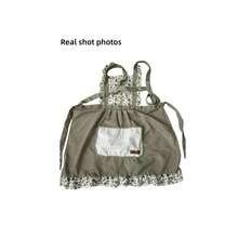 1. 条纹印花围裙，带肩带，防油防污公主裙 - 多色 - 查看 8