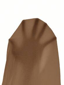 Soleia Camiseta de punto blanco acanalado con volantes, para vacaciones - Camel - Ver 6