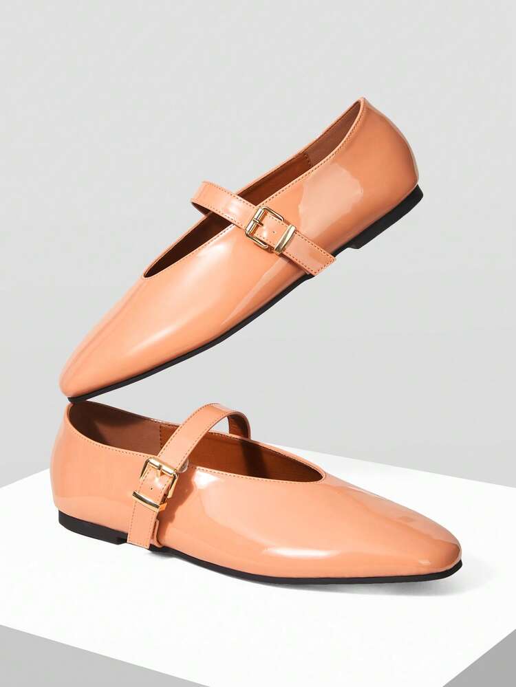 WOMEN'S COMMUTER CASUAL COMFORTABLE VERSATILE MARY JANE SQUARE TOE FLATS, FOR NEW YEAR HOLIDAY, SPRING SHOES SPRING BREAK EASTER FOR CHRISTMAS SPRING SHOES