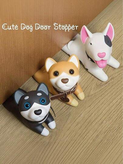 Semk Desenho Animado Gato Cachorro Fofo Borracha Criativa Parador de Porta, Obstrução Superior da Porta, Amortecedor Anti-Colisão, Eletrodoméstico Doméstico, Calço de Porta