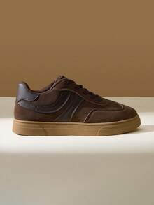 CUCCOO EASI Giày nữ, giày thể thao nữ hàng ngày màu nâu, kiểu dáng đơn giản với quai cài, giày casual. - màu nâu - Xem 2