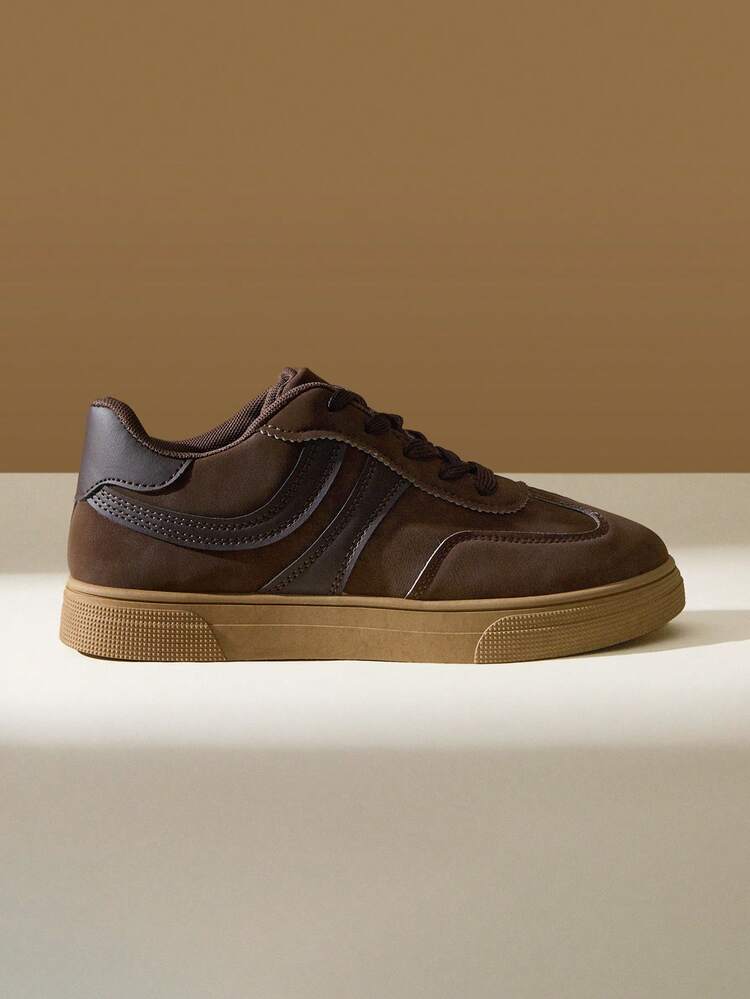 CUCCOO EASI Women Shoes Women's Daily Travel Brown Simple Strap Casual Sneakers