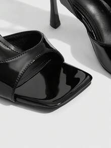 CUCCOO SZL Ladies' Party Commuting High Heel Sandals - Black - View 5