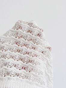 Soleia Váy mùa hè thời trang với họa tiết vỏ sò, màu trơn, khoét rỗng. - Màu Khaki - Xem 6