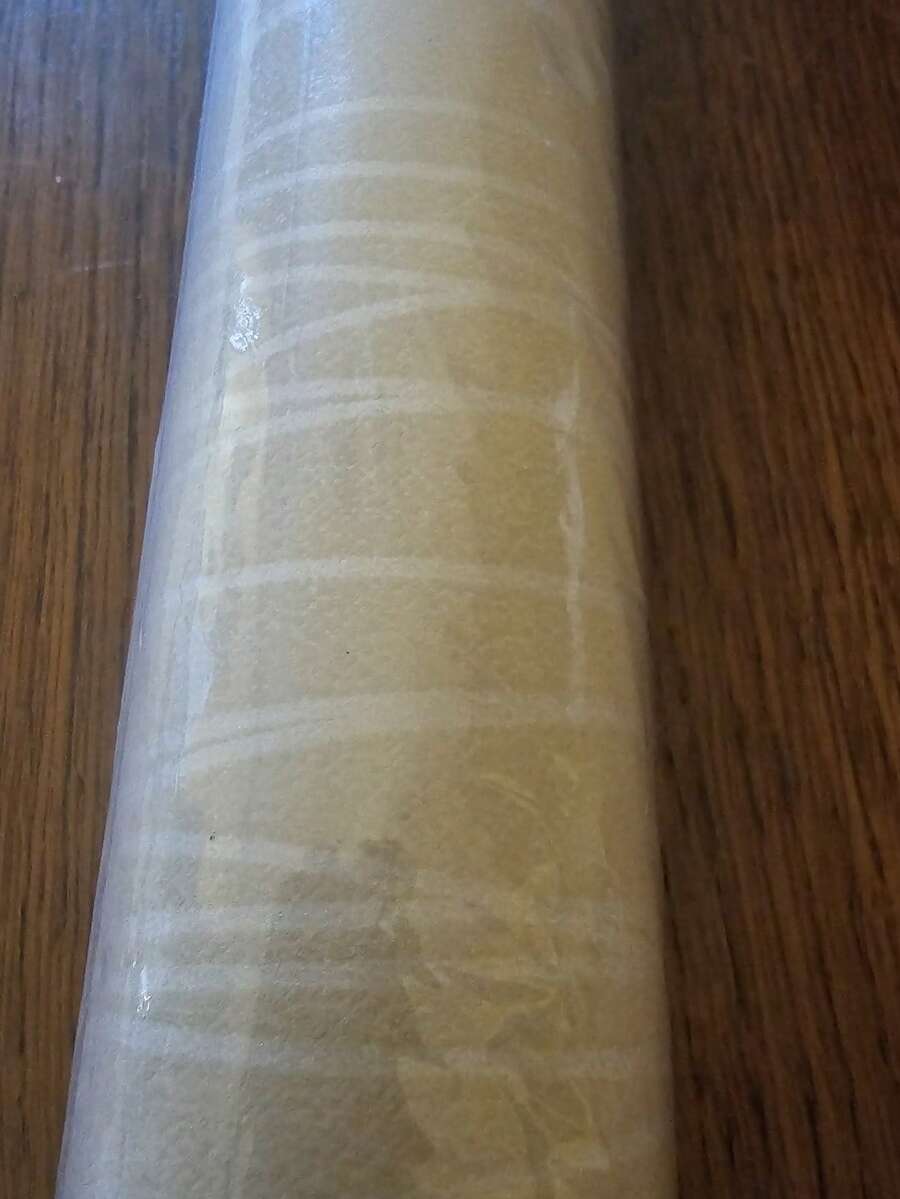1卷透气现代简约加厚无纺布壁纸,纯色条纹,全覆盖式,适用于卧室客厅家居装饰,翻新贴纸可撕贴墙板,壁纸,墙纸,春季装饰品,让您的家焕然一新,Rama装饰贴纸 - 米黃色 - 查看 1