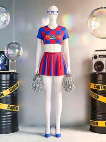 Fantasy Costume Bộ đồ lót 5 món gợi cảm dành cho người hâm mộ bóng đá, khoe vòng một quyến rũ, dành cho nữ. - Nhiều màu - Xem 8