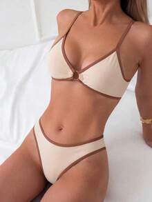 Swim Basics 女士夏季沙滩性感比基尼套装 - 彩色 - 查看 1