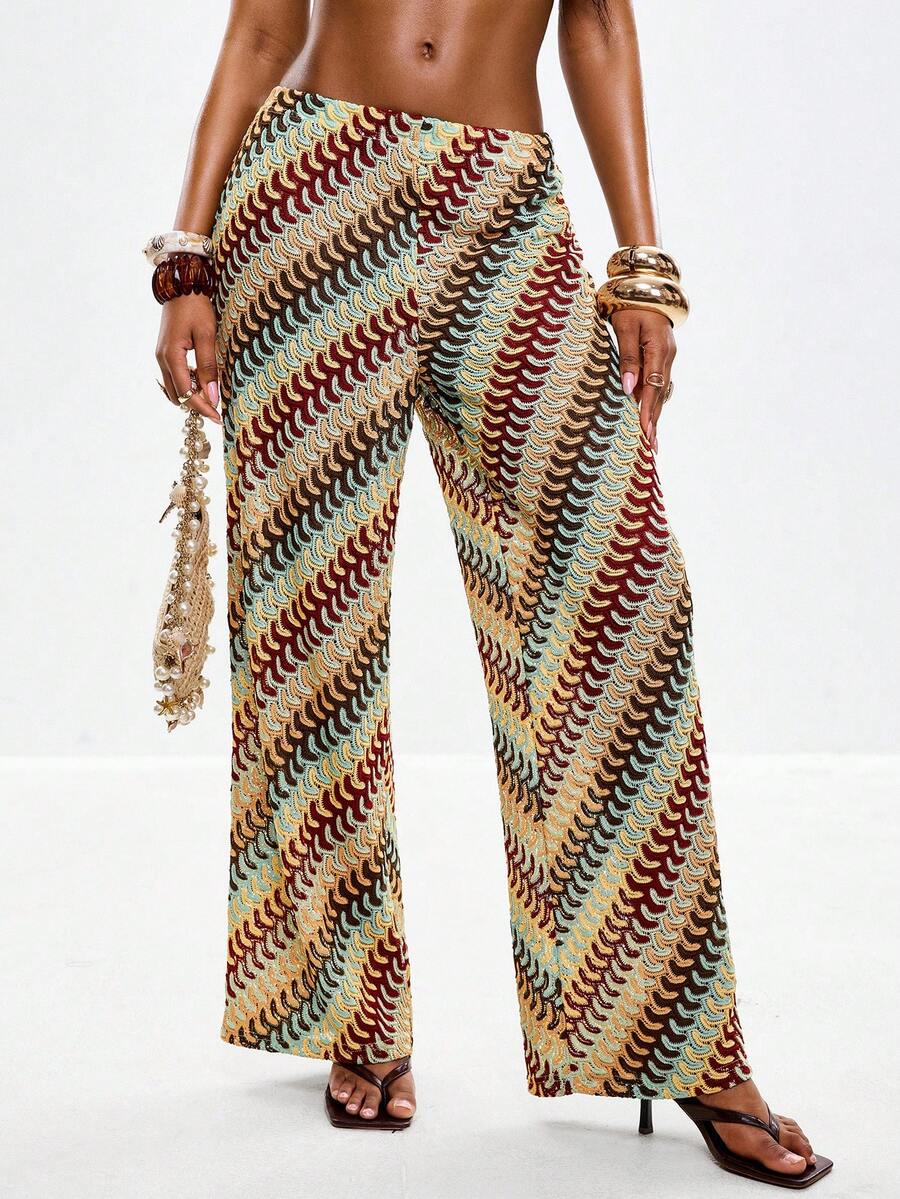 Coolane Women's Spring/Summer Chic Boho Tropical Vacation Striped - Multicolor - View 1