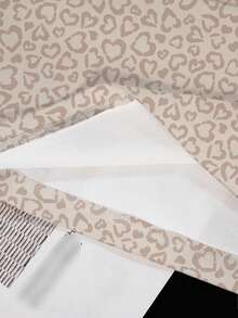 Betty Boop x SHEIN Women's Letter & Leopard Print Short Sleeve Casual T-Shirt, - White - View 4