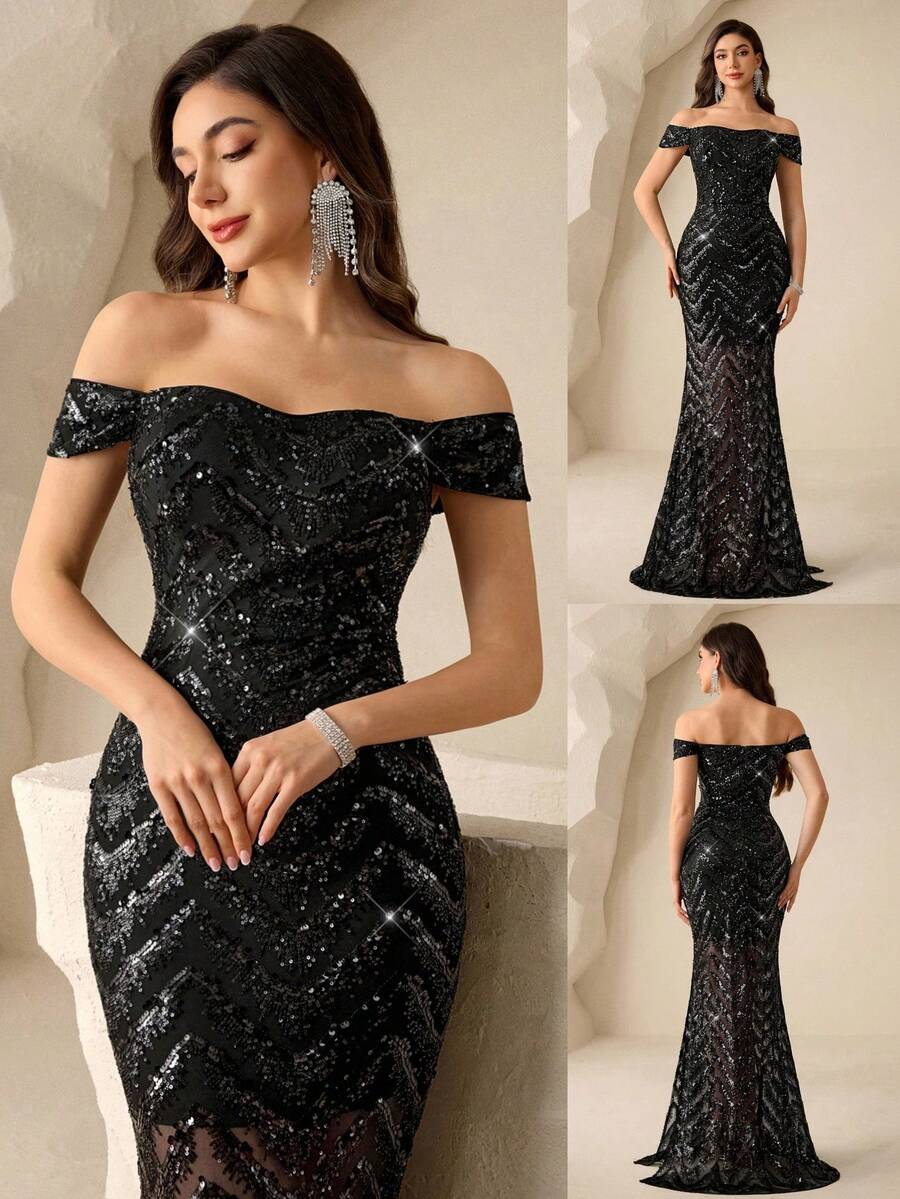Coutiva Sequin Off-Shoulder Split Elegant Evening Dress Women's Sequin Mermaid Formal Evening Gown One Shoulder Formal Dress Purple Women Evening Dress Gowns Glamorous Dress Dress Elegant Gala Dress Elegant Valentines Dress Elegant Dress Sequin Dress Pink Red Dress Floral Dress Valentines Dress Elegant Dress Sequin Dress Floral Dress Luxury Graduation Ceremony, School Opening, Music Festival, Birthday Party, Wedding, Afternoon Tea Gathering, Ball Off Shoulder Formal Dress Sparkly Black Dress Elegant Black Dresses For Women Party Elegant Dresses Black Glitter Dress Sparkly Black Formal Dress Off Shoulder Black Evening Gown Women Elegant Long Dress Black Sequin Maxi Dress Black Off Shoulder Formal Dress Sparkly Black Evening Gown Women Elegant Formal Dress Long Black Formal Dress Off Shoulder Sequin Dress Black Elegant Formal Dress Black Evening Gowns Sexy Formal Dress - Black - View 1