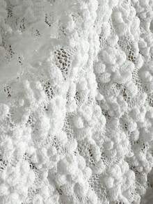 Swim Mod 3件套女士夏季沙滩度假时尚蕾丝边三角比基尼上衣、侧系带三角比基尼下装和蕾丝罩衫泳衣套装 - 彩色 - 查看 6