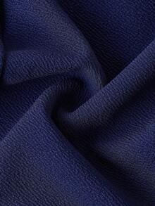 Ellevyn Women's Elegant Ballet Style Blouse, Suitable For Daily Commute, Intellectual And Slimming - Navy Blue - View 4