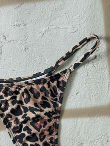 Swim Vcay Women's Leopard Print Sexy Beach Bikini Bottom - Multicolor - View 4
