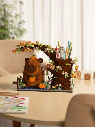 300+ Cute Capybara Building Blocks For Adults 14+, Birthday Gift, Diy Animal Series Building Blocks, Desktop Decoration, Pressure Relief, Stress Relief, Home Collection Decoration, Assembly Doll, Office Desktop Ornament, Holiday Gift, Father'S Day Gift, Wedding Gift, Wedding Decoration, Graduation Gift