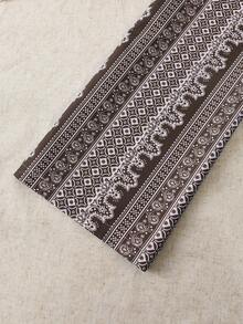 GlowEve Petite 1 Set Women Spaghetti Strap Tank Top + High Waist Elastic Waist Casual Pants - Coffee Brown - View 6