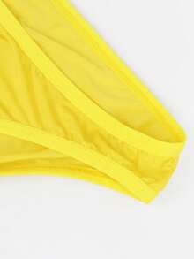 DrisQ 1件装 性感黄色中腰男士内裤 - 黃色 - 查看 8