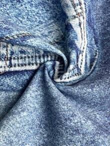 Maweii Casual Printed Minimalist Retro Street Style Loose Pants - Blue - View 7