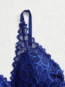 Lowkey Lull Women's Lace Decorated Bra Set, 3 Colors, Lingerie - Multicolor - View 4