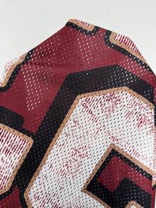 Coolane Camiseta de béisbol oversize con número impreso, estilo deportivo vintage y de calle para mujer, ideal para el verano y festivales - Rojo - Ver 7