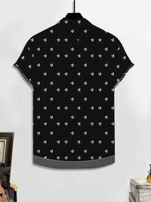 Manfinity RSRT 男士休闲碎花短袖衬衫 - 彩色 - 查看 3