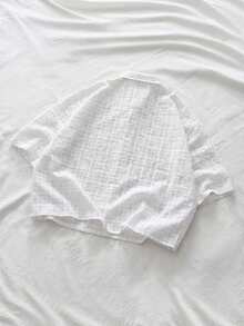 AXEPEAK Men's Pentagram Pattern Short Sleeve Casual Single-Breasted Shirt - White - View 2