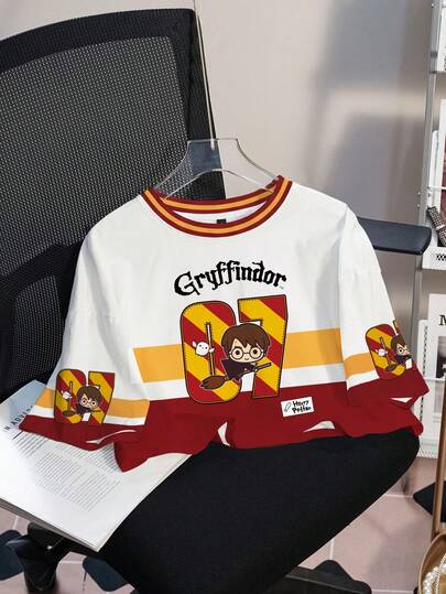 HARRY POTTER X SHEIN Áo thun croptop nữ,