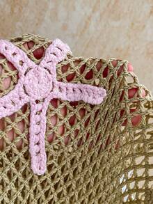 Soleia Beach For Women Summer Vacations Women's Summer Vacation Beach Starfish Crochet Flare Sleeve Cover Up Top - Khaki - View 6