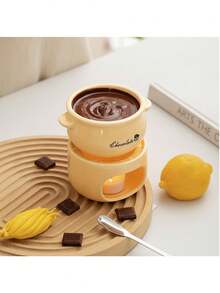 Ceramic Chocolate Melting Set, Ceramic Mini Fondue Set (Candles Not Included) – Mini Melting Cups For Melting Chocolate, Cheese Dips, And Heating Candies – Compact Dessert Party Set, Perfect For Date Nights, Weddings, Birthday Parties, And Valentine's Day Gifts – Easy To Clean - Multicolor - View 5