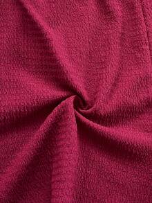 Soleia Plus Size Women Wine Red Beaded Accent Sleeveless Jumpsuit,Summer Outfits For Women,Spring Outfit,Beach Outfits For Women ,Graduation,Vacation Outfits Women. - Burgundy - View 9