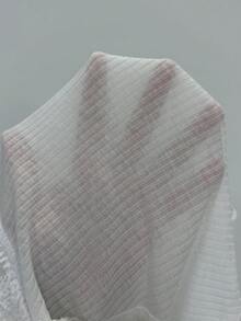 StreetHx 女士蕾丝边V领无袖上衣，复古街头风，春夏款 - 白色 - 查看 7