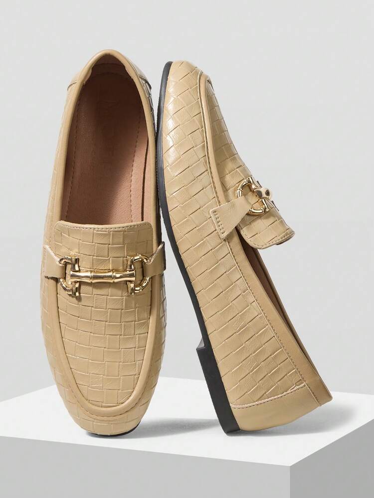 NEW APRICOT FLAT BOTTOM SQUARE TOE CASUAL AND COMFORTABLE VERSATILE WOMEN'S FLAT SOLE SHOES