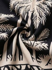 Travachic Quần short đi biển phong cách Bohemian cỡ lớn, thoải mái, có dây buộc và viền bèo nhún dành cho nữ. - Nhiều màu - Xem 3