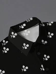 Manfinity RSRT 男士休闲碎花短袖衬衫 - 彩色 - 查看 5