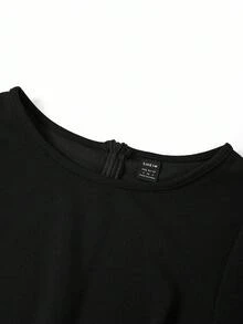 Ellevyn Vestido de longitud media con estampado floral elegante para uso diario de mujer - Negro - Ver 6