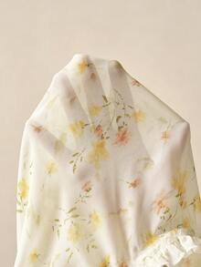 Bohemela 波西米亚风度假休闲编织小碎花撞色蕾丝吊带背心不对称下摆女式吊带背心 - 芥末黃 - 查看 8