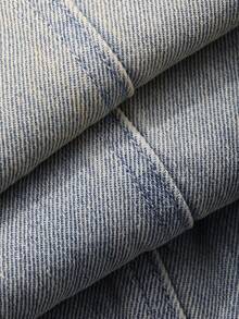 DAZY 男童弹力腰直筒水洗牛仔裤 - 藍色 - 查看 8