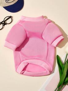 PETSIN 1 Piece Of Star Print Pet Pink Sports Style Thick Warm Spring And Autumn Pet Clothing - Pink - View 6