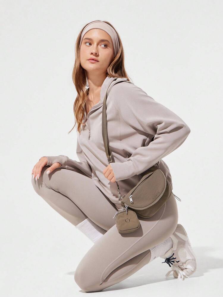 1,5 L Sac à bandoulière résistant à l'eau pratique pour les déplacements avec pochette amovible nano, usage quotidien et décontracté