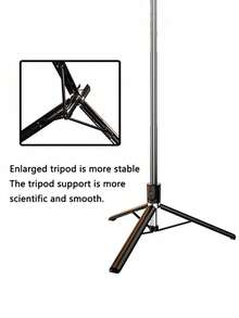 Teckwe 170cm/67-Inch Retractable Aluminum Selfie Stick Tripod With Fill Light And Wireless Remote, Compatible With IPhone/Android Smartphones-Ideal For Travel, Vlogging, Live Streaming, And Outdoor Photography. A Retractable, Portable Mount Designed For Bloggers And Travelers To Capture -Worthy Shots Anytime, Anywhere! A Top-Selling Item! - Multicolor - View 2